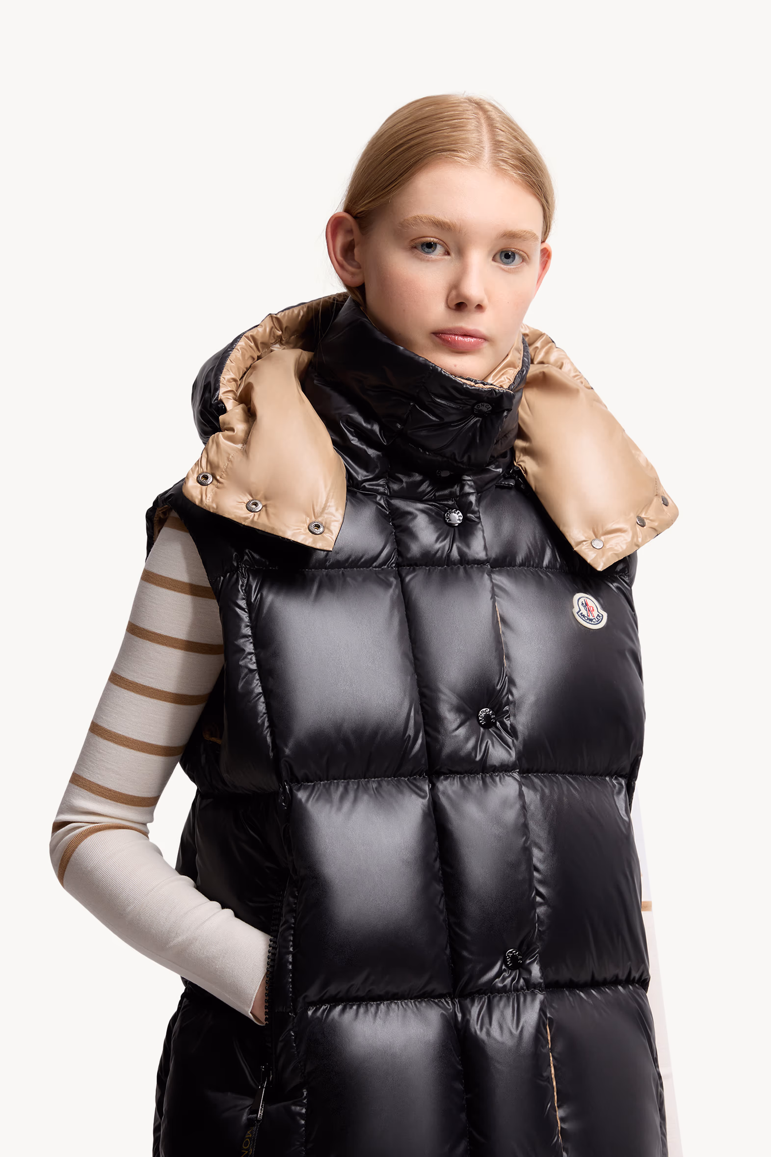 Doudoune sans manches Luzule à capuche Femmes Noir Moncler 6